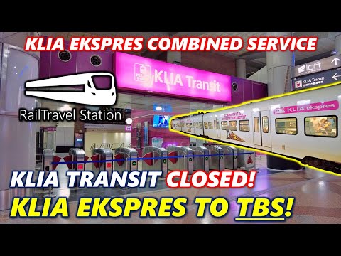 KLIA EKSPRES TRAIN TO TBS?! 🇲🇾🚆 KLIA Ekspres Combined Service KL Sentral→Bandar Tasik Selatan