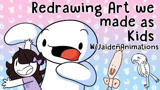 Redrawing Art we made as Kids w/JaidenAnimations