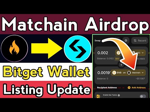 Matchain Airdrop Bitget Wallet Task || Matchain Airdrop withdrawal || Matchain Airdrop || Matchain