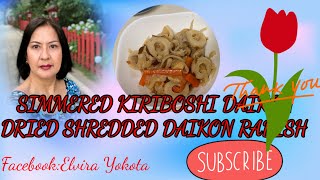 HOW TO COOK SIMMERED KIRIBOSHI DAIKON.(切り干し大根).#japanesefood#kiriboshidaikon#buhayabroad#simmered