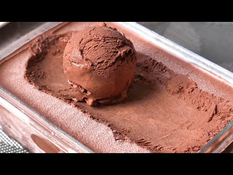 Chocolate ice cream requires only 3 ingredients