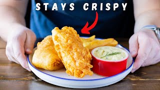 The Secret To Crispy Beer Batter Fried Fish & Tartar Sauce