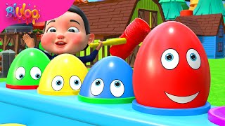 Surprise Eggs Kids Song | BluLoo Nursery Rhymes & Kids Songs