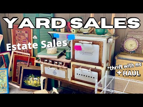 YARD SALES | Estate Sales | thrift with me | youtube