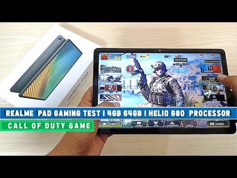 Realme Pad Gaming Test | Playing Call of Duty in Realme Pad | High Frame Rate | 4GB 64GB | Helio G80