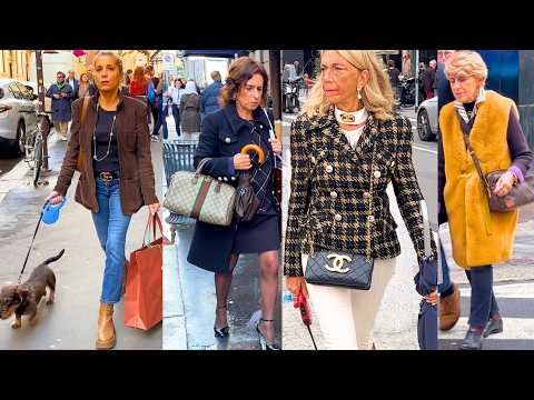 Fashion for Over 60, 50, 40, 30 🍂 OCTOBER 2024 Lookbook| Street Style from Milan & Shopping Walk