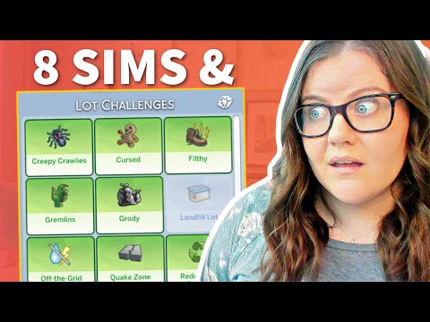 8 Sims + ALL LOT CHALLENGES is NOT a good idea *oops* 🔥🤪