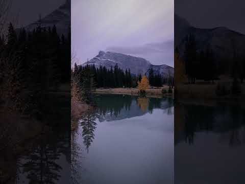 カナダのBANFFにあるCascade Pondsに朝早く行ってみた!!