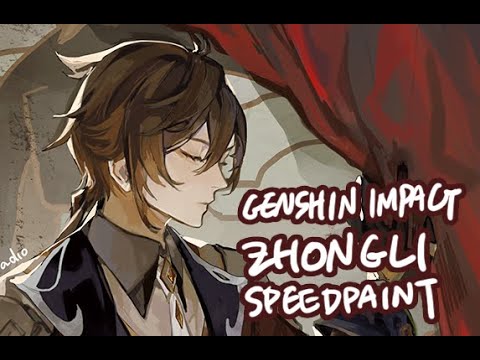 genshin impact - zhongli speedpaint