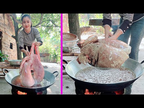 Yummy beef lungs cooking by Mommy chef - Amazing cooking video