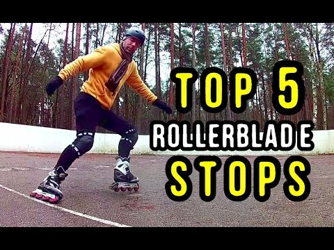 TOP 5 STOPS on Inline Skates - Beginner to Beast