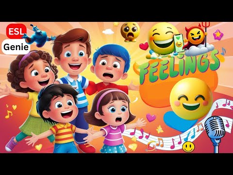 🎶 Feelings : ESL songs with Fun!  #eslkids #singandlearn #sing #singalong #feelings #esl  #eslsongs