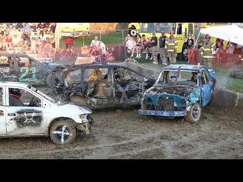 9/3/2023 Firelands Labor Day Festival Demolition Derby - Heat 6 - Compact Truck/Minivan