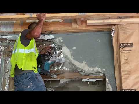 How To Demo a Reinforced Concrete Block Wall Inside of a Home