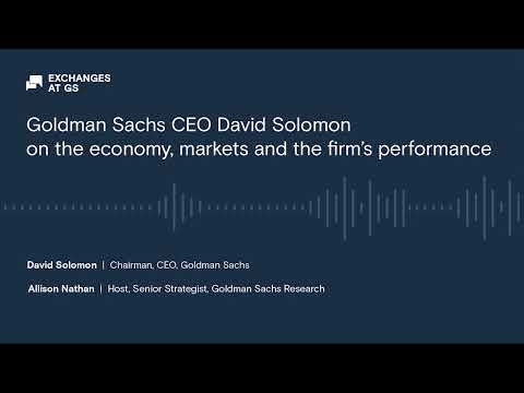 Goldman Sachs CEO David Solomon on the economy, markets and the firm's performance