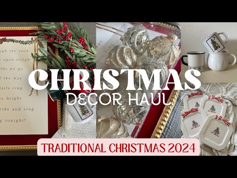 🎄2024🎄CHRISTMAS DECOR HAUL! CHRISTMAS DECORATING IDEAS! KIRKLANDS, HOMEGOODS, TARGET #christmas