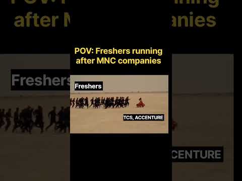 Freshers running after MNC companies #shorts #short #mnc #engineering #freshers