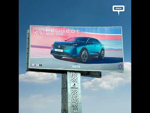 Peugeot New 3008 Billboard to Showcase The Sleek Design