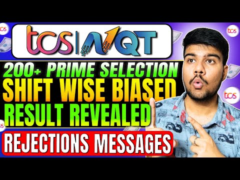 TCS NQT 2025 Shift-Wise Biased Results Declared! Rejection message & Prep Guide🔥