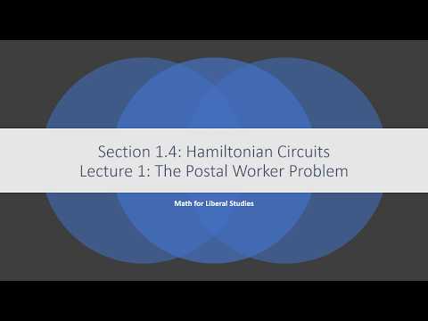 Math for Liberal Studies - Lecture 1.4.1 The Postal Worker Problem