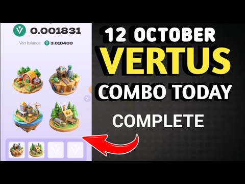 VERTUS COMBO TODAY 12 OCTOBER 2024 | VERTUS DAILY COMBO | VERTUS CODE | VERTUS MINING BOT | VERTUS