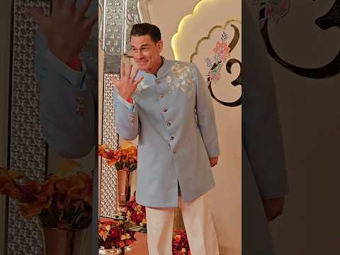 Greatest of all time JOHN CENA at Anant Radhika wedding🔥 #johncena #anantradhikawedding #shorts