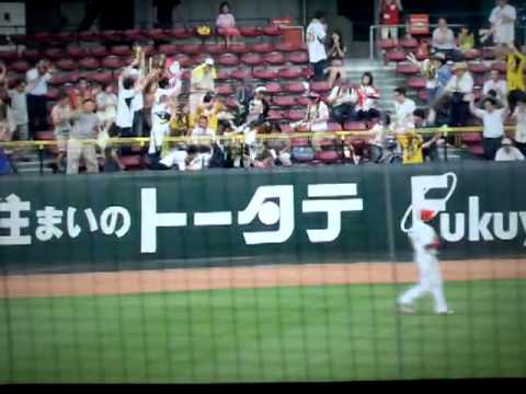 2013/07/05 阪神タイガース　今成亮太選手 プロ入り初ホームラン