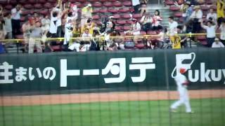 2013/07/05 阪神タイガース　今成亮太選手 プロ入り初ホームラン