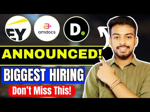 EY, Amdocs, Deloitte Biggest Hiring | OFF Campus Drive For 2025, 2024, 2023 Batch | Fresher