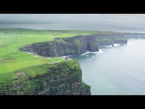 Drone Over Green Cliffs | Copyright Free Video Footage