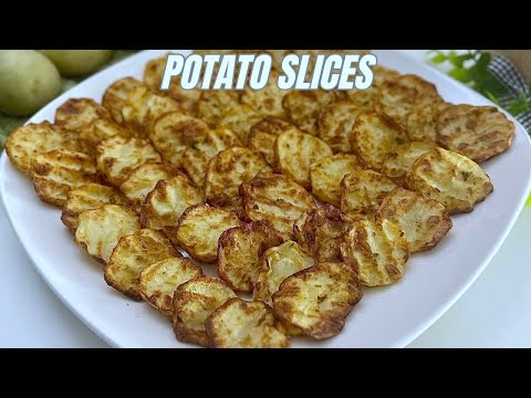 Air Fryer Roasted Potato Slices | How to Cook Crispy Baby Potatoes in the Air Fryer