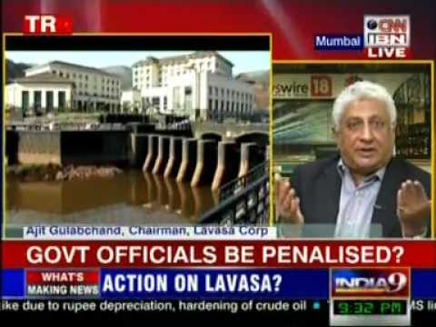 AJIT GULABCHAND talks about Lavasa on CNN IBN, 1Nov11