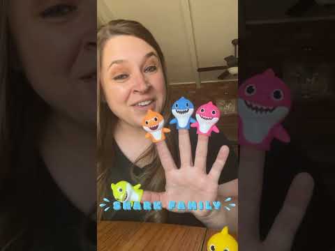 CUTE Baby Shark Finger Family Song🦈 #kidssongs #toddlersongs