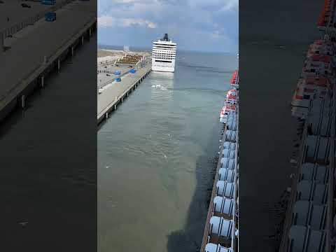 Copenhagen departure of Holland America cruise ship #shorts