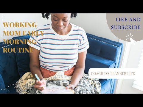 Working Mom Morning Routine| Planning and Journaling