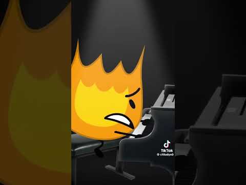 Firey playing the piano *TIKTOK NOT MINE* #bfdi #bfb #firey