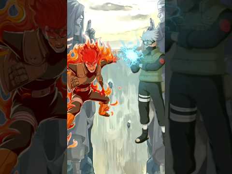 Might guy 8 gates vs kakashi