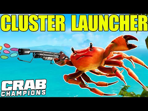 INSANE AURAS Almost Broke My Game lol | Crab Champions Cluster Launcher Gameplay