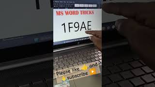 Ms Word Shortcut key For Symbol #msword #computer #shorts  #shortsfeed #youtubeshorts #ytshorts