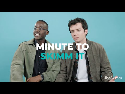 The cast of Sex Education skimms the show in under a minute