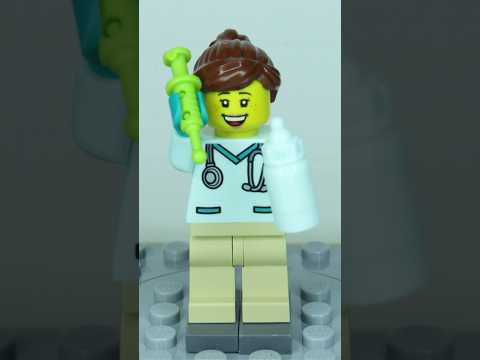 Female vet from LEGO City Vet Van Rescue (60382) Stop Motion Speed Build