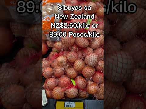 ONION NZ$2.60/KILO OR 89.00 PESOS/KILO #shortsfeed #shortsyoutube #shortsyoutube #onion