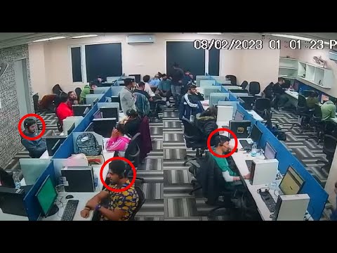 SCAMMERS Escape Call Center After Getting CCTV HACKED!