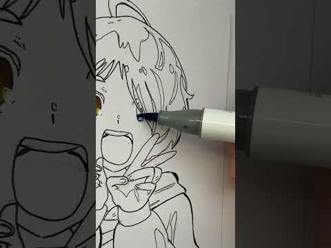 Drawing Ai Ohto #wondereggprioirty #anime #shorts