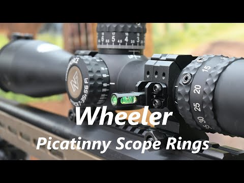 Wheeler Picatinny Scope Rings with Anti-Cant bubble level