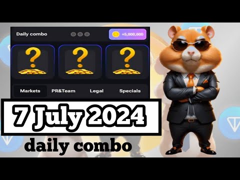 7 july😍 daily combo | hamster kombat | 7 July 2024 | Hamster kombat daily combo | hamster kombat