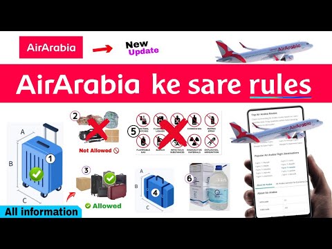 Air arabia international baggage allowance 2024 | air arabia baggage rules | all information