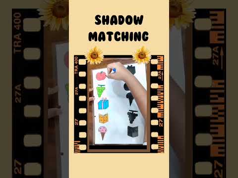 Matching the shadows and halves. Let's play and learn together!#child development#educationalGames