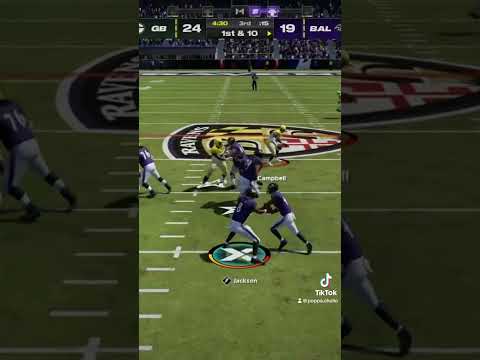 Lamar Jackson is a Cheat code in Online head to head #madden24 #nfl #foryou #shorts