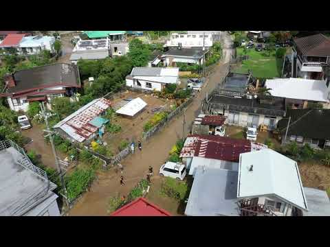 集落まで泥水が流れこんだ国頭村比地